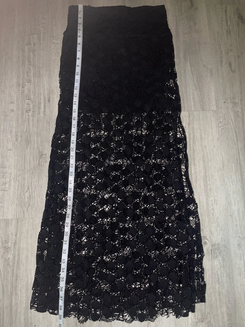 Phax Swimwear Maxi Skirt Lace Black Size Medium M